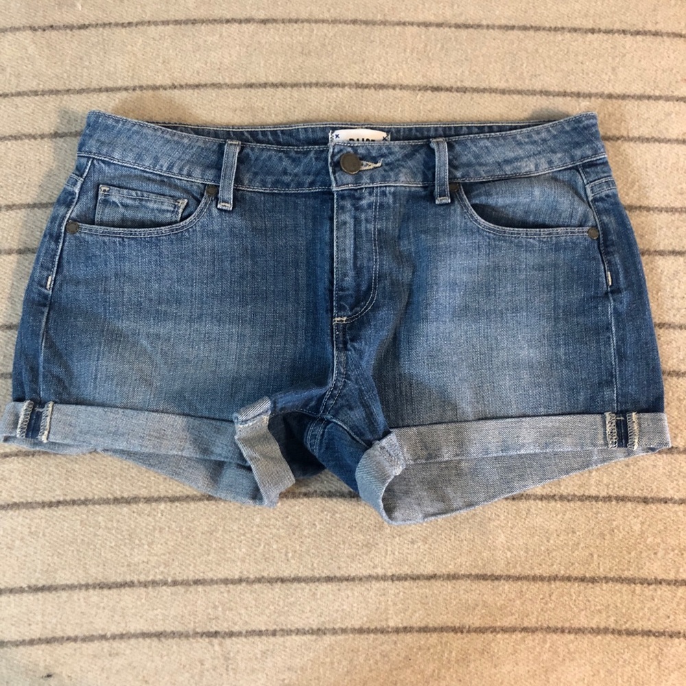 Paige Cuffed Denim Shorts